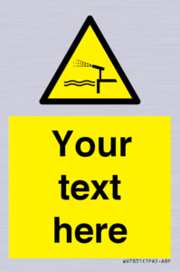 Custom warning water cannon